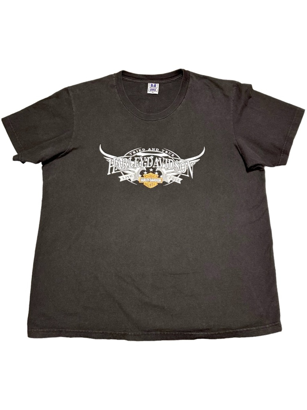 Harley Davidson Costa Rica Skull Double Sided Graphic T Shirt XL Faded